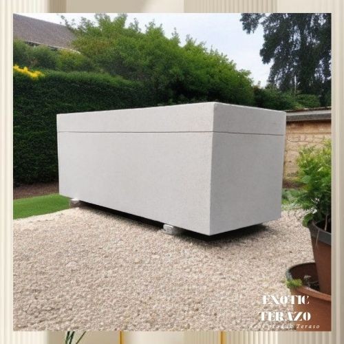 Pot Panjang Bambu Air Terazzo -TDA