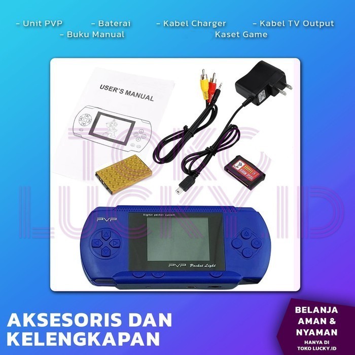 BEST -Mainan Anak Gameboy Gamebox Retro PVP Station Light 3000 Layar Lebar - Hitam