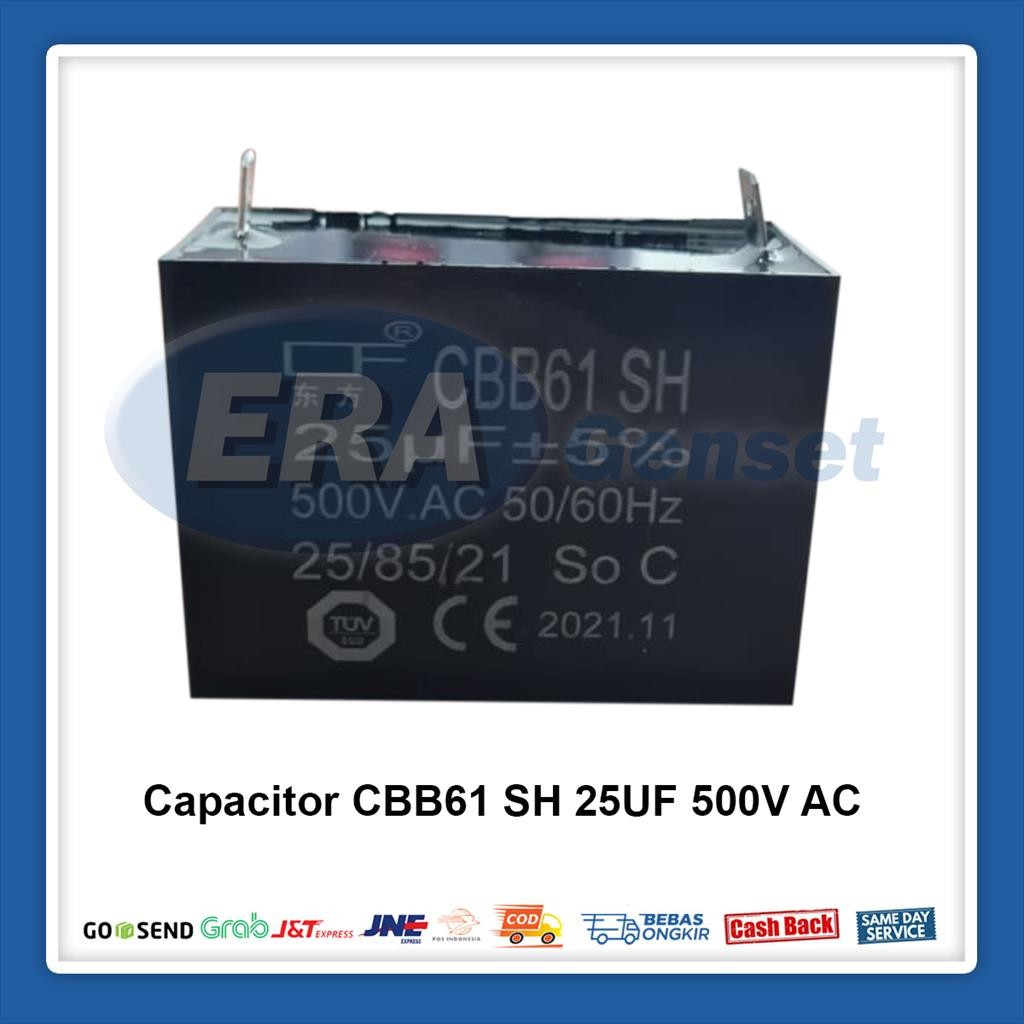 Capacitor CBB61 SH 25UF 500V AC