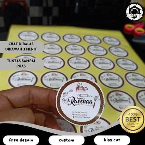 

SP Print & Cut Sticker Chromo A3+ Cetak Kiss Cut Stiker Label Kromo Cromo Bandung