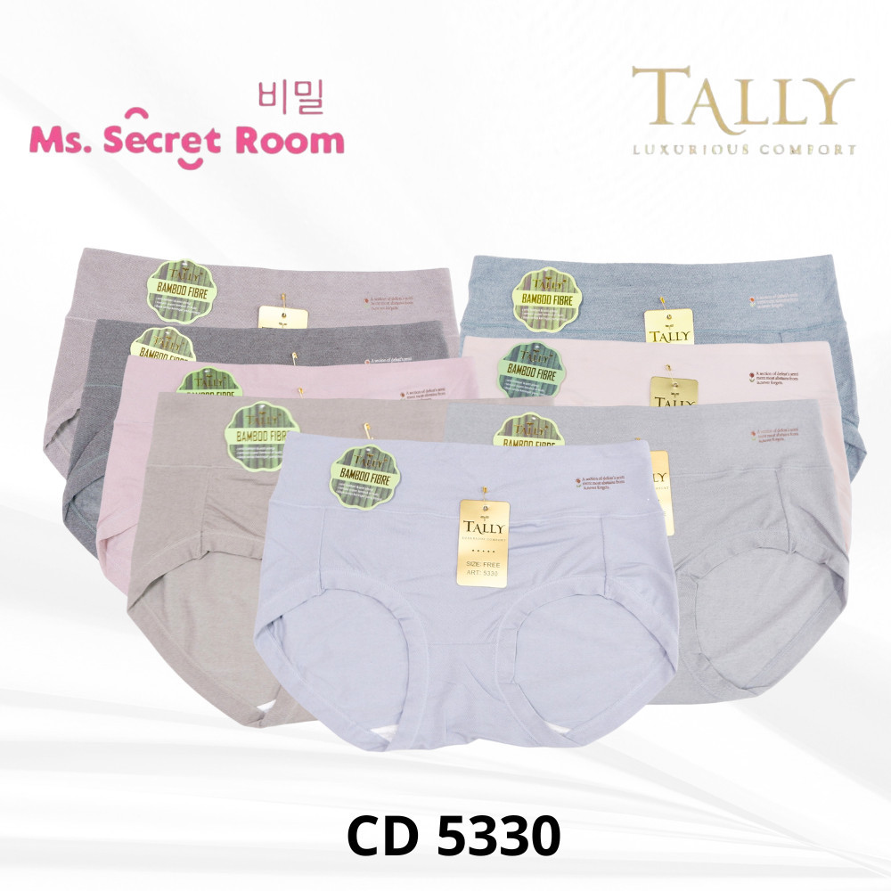 TALLY CD CELANA DALAM 5330 | FREE SIZE | FIT TO XL | BAHAN KATUN BAMBU | HIGH WAIST