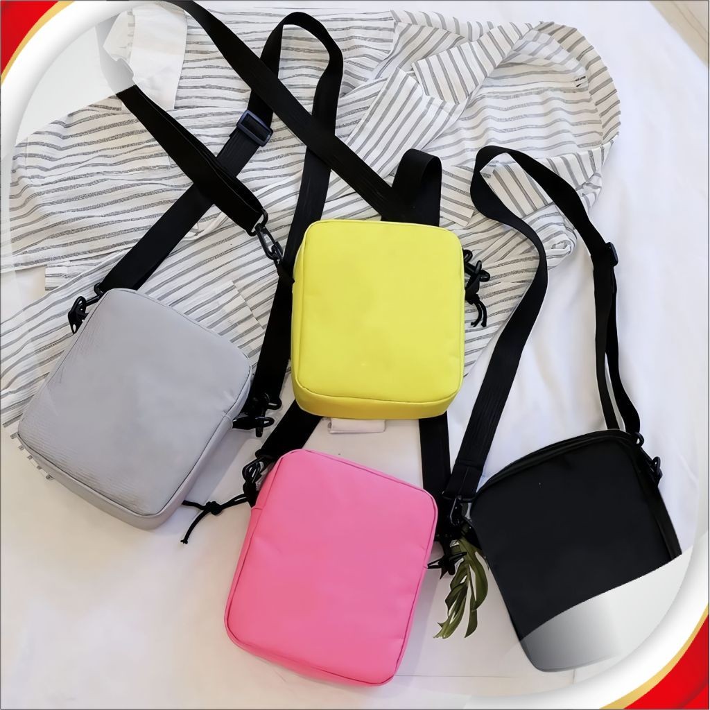 KS Tas Selempang Polos Anak Laki laki dan Perempuan Fashion Kids 12 A5