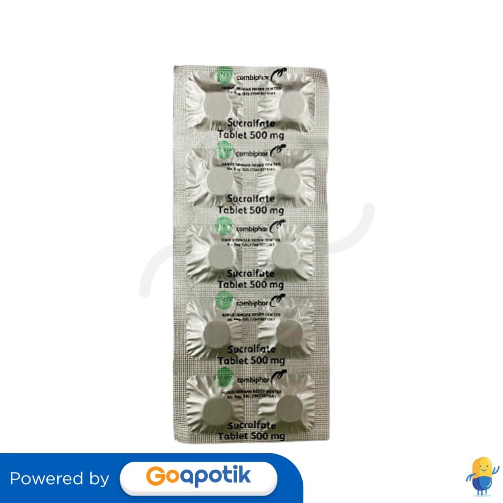 Sucralfate Combiphar 500 Mg Strip 10 Tablet