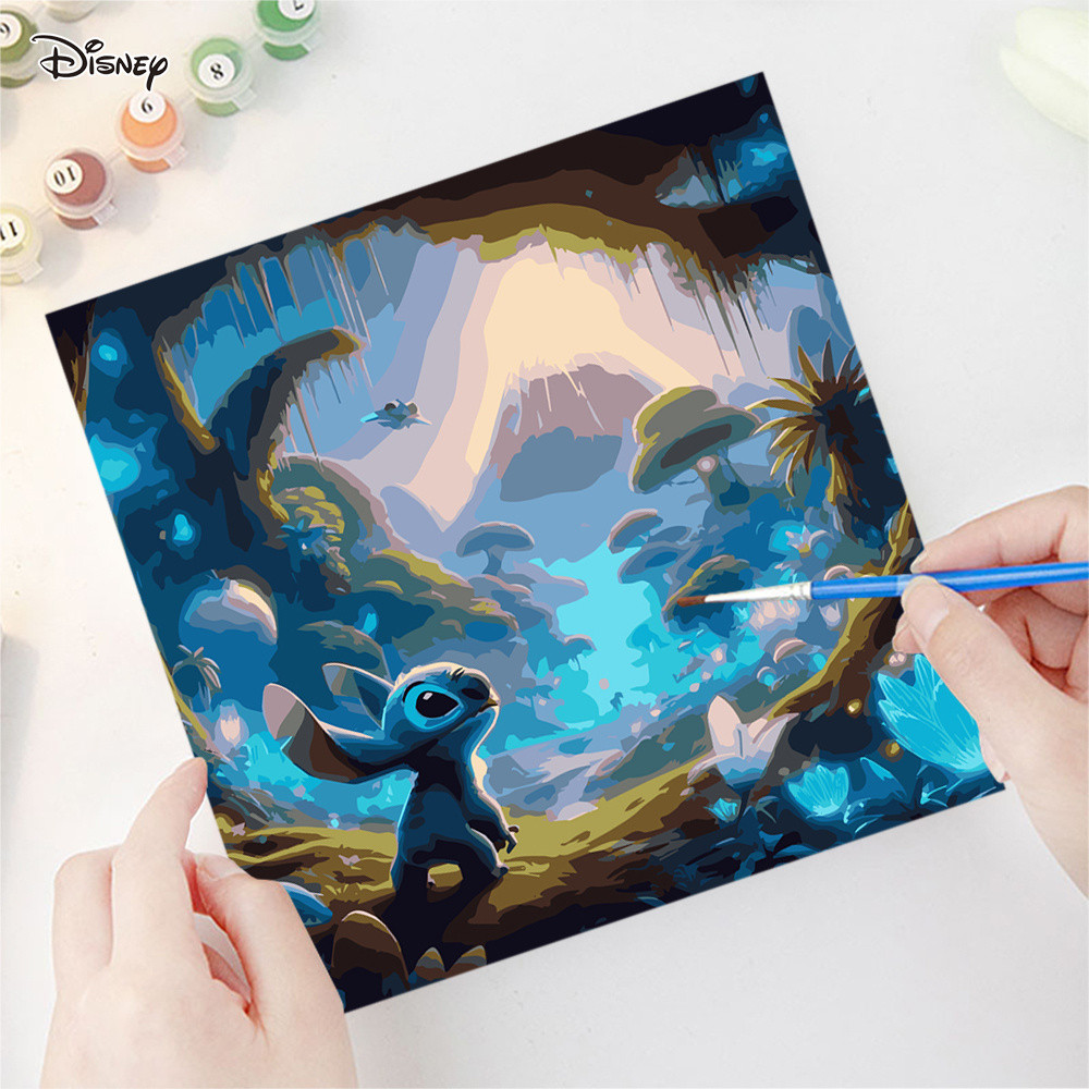 

Disney Painting By Number Lilo Stitch Paint Kit For Adults Paint By Numbers No Frame Cartoon Stitch Home Decoration