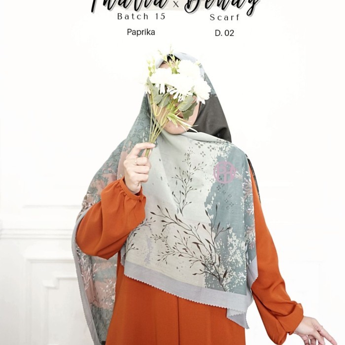 Gamis Thalia Pelangi Hijab - Paprika, L
