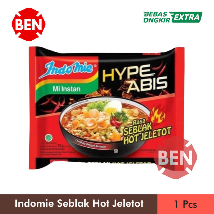 

Indomie Hype Abis Rasa Seblak Hot Jeletot 1 Pcs Bungkus - Pedas Kuah