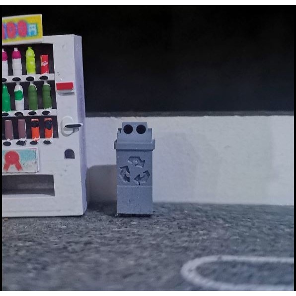 Miniatur Tong Sampah Trash Bin Diorama Diecast Unpainted