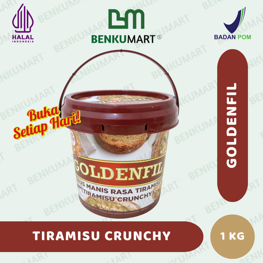 

Goldenfil Tiramisu Crunchy 1 Kg | Selai Tiramisu Goldenfil