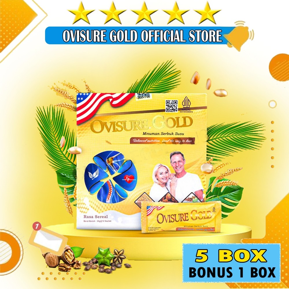 

PAKET 5 BOX OVISURE GOLD MILK SUSU OBAT TULANG DAN SENDI YG SEHAT 100% ORI