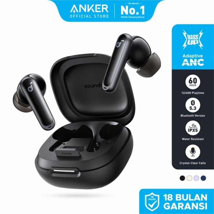 [ TERLARIS ] ANKER TWS Headset Bluetooth Soundcore P40i ANC 5.3 Original 100% Garansi Resmi Official