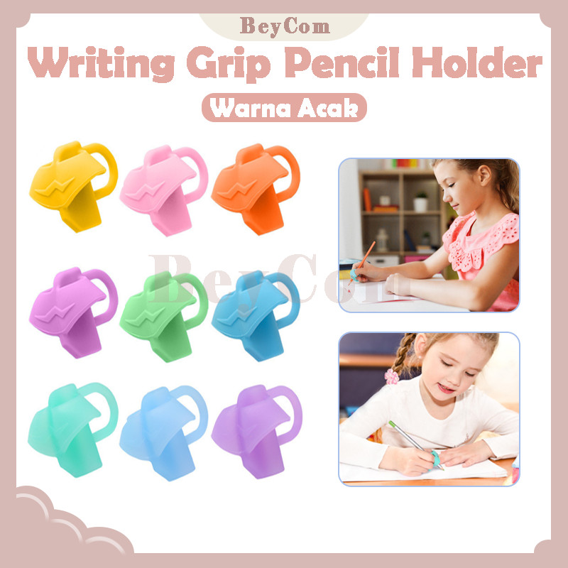 

Writing Grip Pencil Holder/3 Jari Silikon Alat Pegang Pen