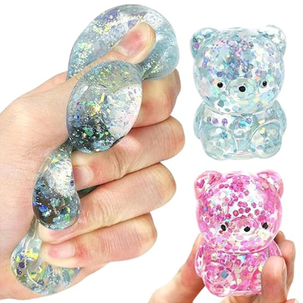 New Gummy Bear Bear Squishy Fidget Toys Soft Funny Squishy Ball Cute Stress Relief Toy for Kids East