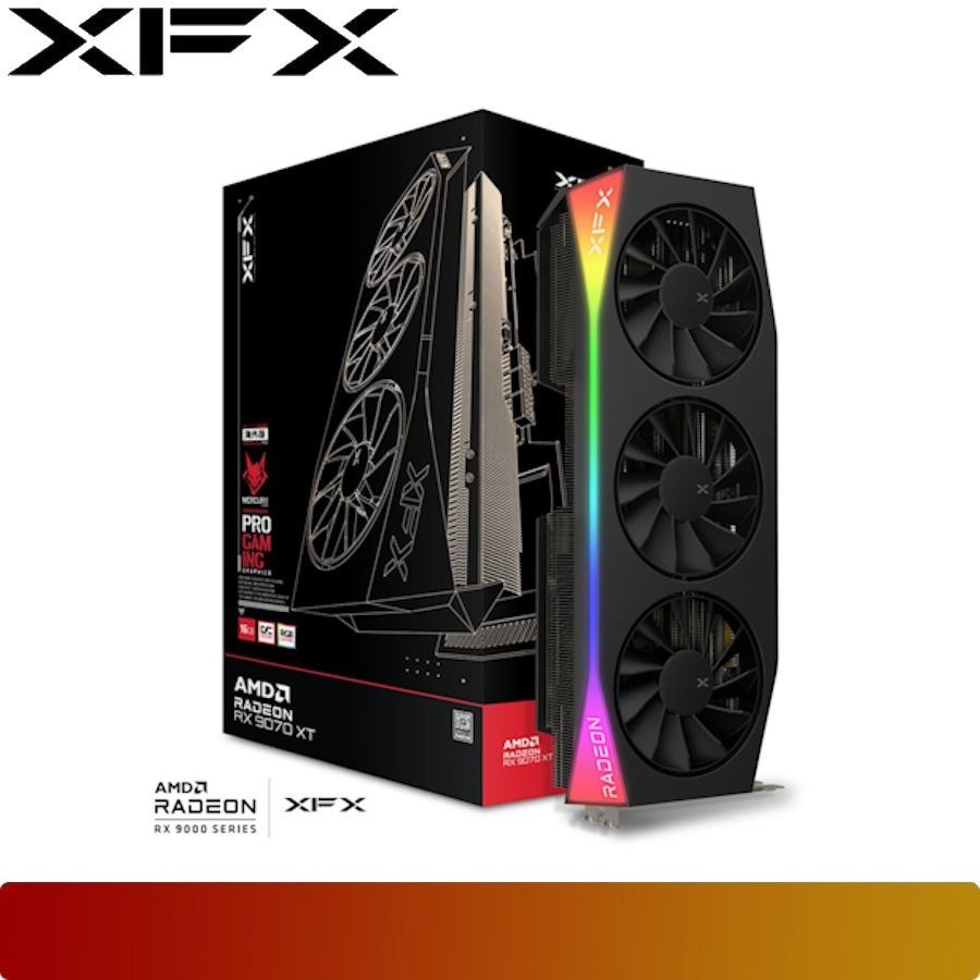 XFX Mercury AMD Radeon RX 9070 XT 16GB GDDR6 OC Gaming Edition with RGB