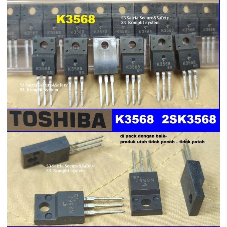 K3568 toshiba K 3568 asli 2SK3568 ori mosfet k3568 2sk3568 transistor