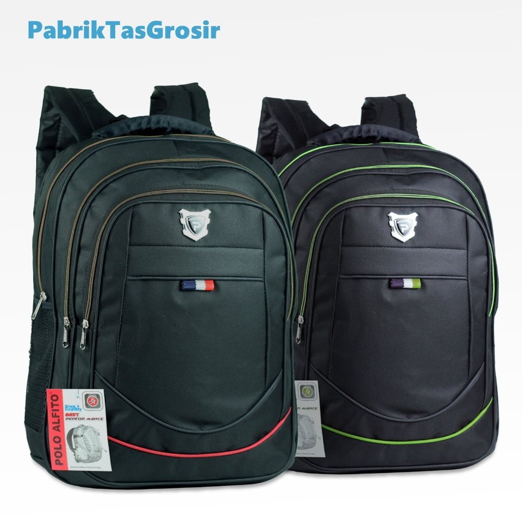 [PREMIUM ORIGINAL] Tas Polo Pria Original Alfito Bendera Bonus Raincover Jual Backpack Polo Alfito T