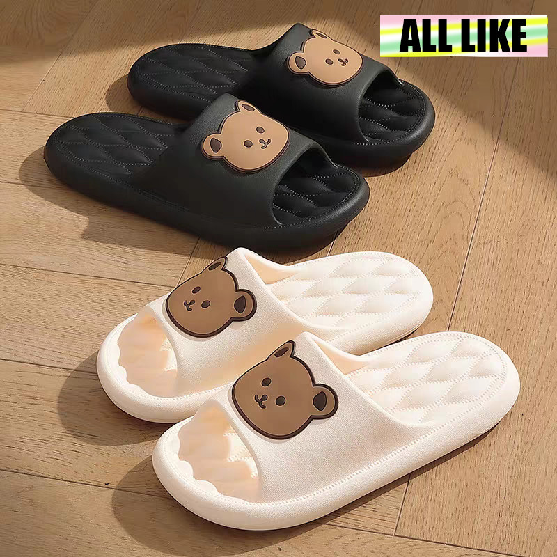 [POTONGAN HARGA] 【All Like】 Sandal Beruang Wanita / Pria 8529