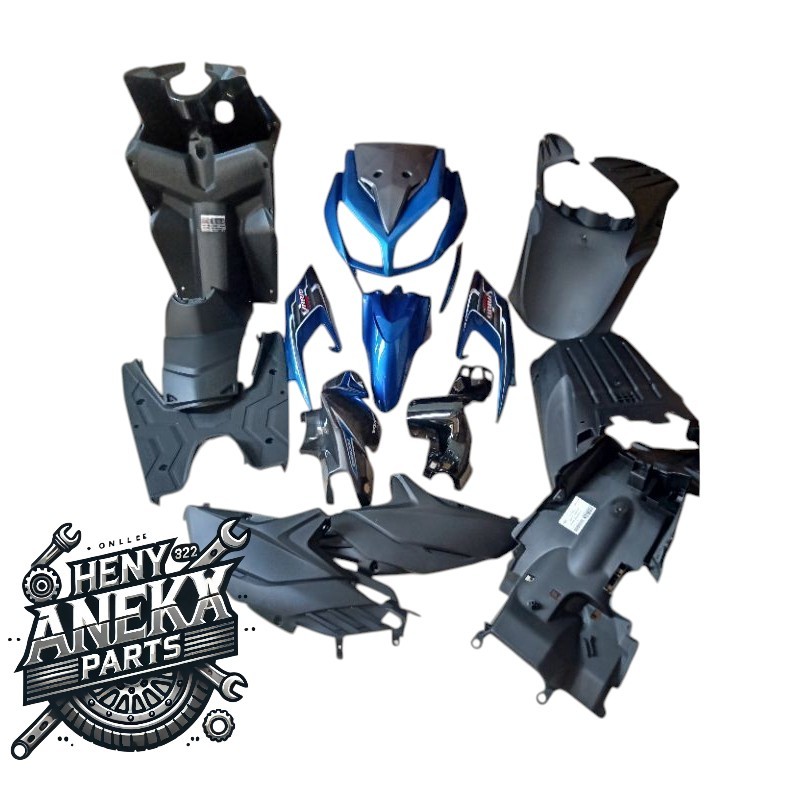 Full body halus kasar Vario techno CBS 110 karbu biru.