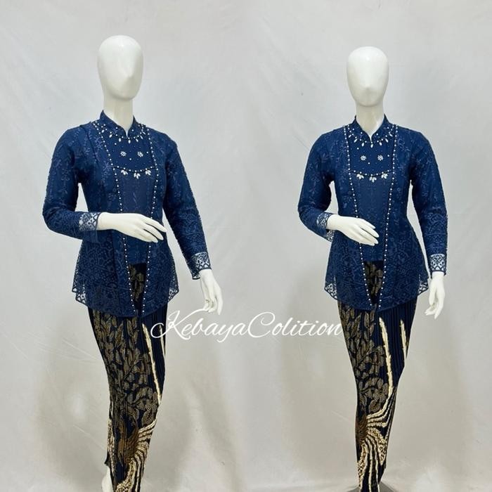 Kutu baru hijab / kebaya terbaru / kebaya wisuda Pesta Kondangan Atasan Dress Panjang Wanita Mutiara
