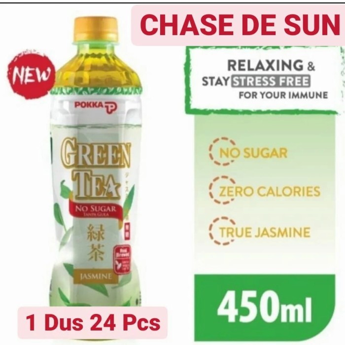 

Pokka Green Tea Jasmine No Sugar 450ml 1 Dus 24 Pcs