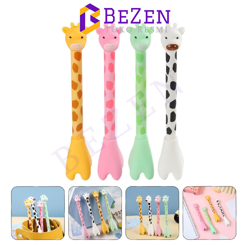 

BZ (1pc) pen gel jerapah/Pulpen Tulis Motif Jerapah 1PCS Pulpen Gel Girrafe Ballpen Pena Pulpen