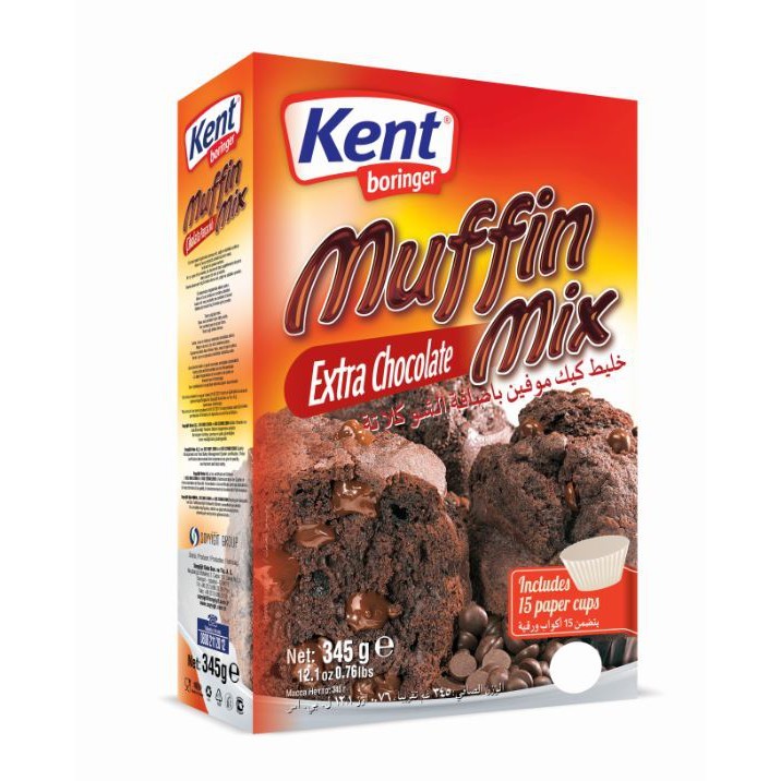 

Premiks Kent Boringer Muffin Mix Extra Chocolate 345gr