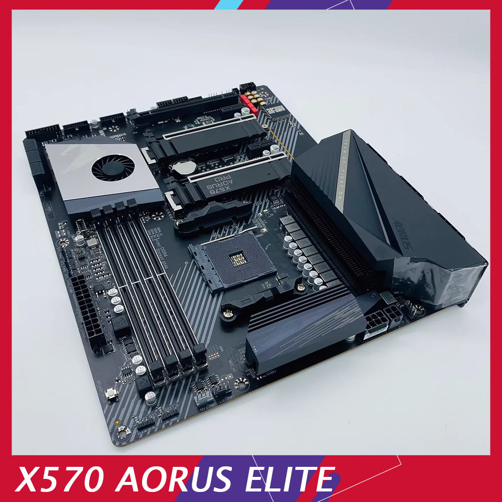 For Gigabyte X570 AORUS ELITE WIFI DIY Motherboard AM4 4×DDR4 128GB ATX Desktop Mainboard.