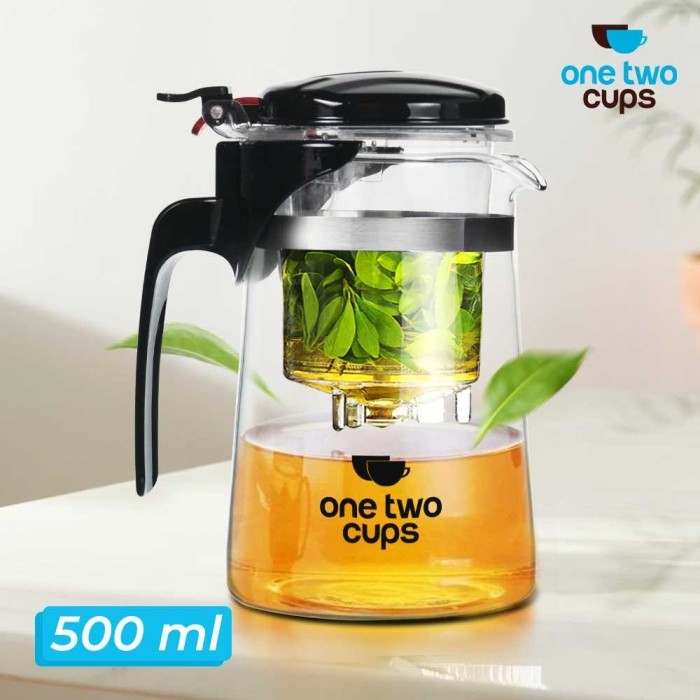 Teko Pitcher Kaca Tahan Panas Dingin Dengan Saringan