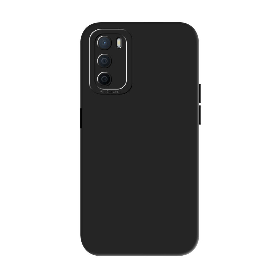SoftCase Pro Camera Black Matte Case Oppo A16 , Oppo A54s Hitam Polos Best Seller