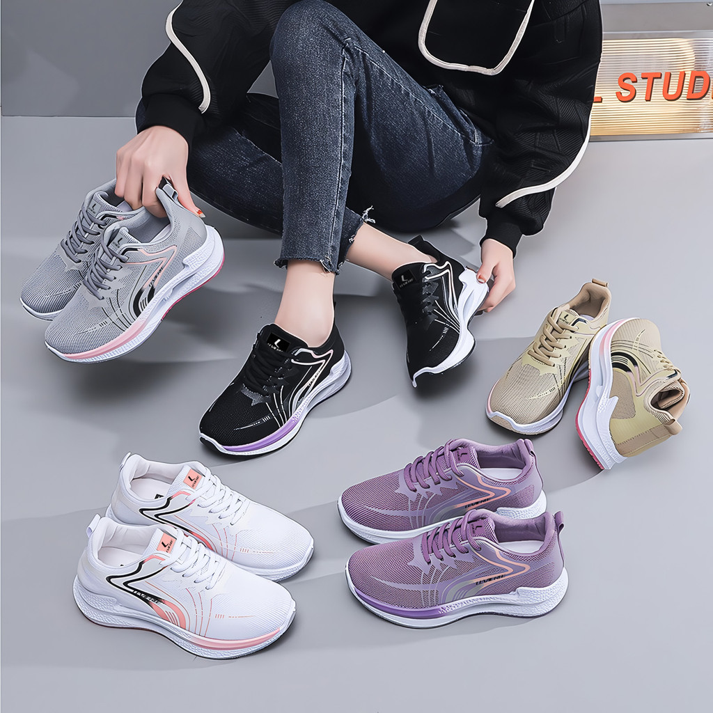 Sepatu Sneakers Wanita  Running Shoes Wanita Bertali LV0503