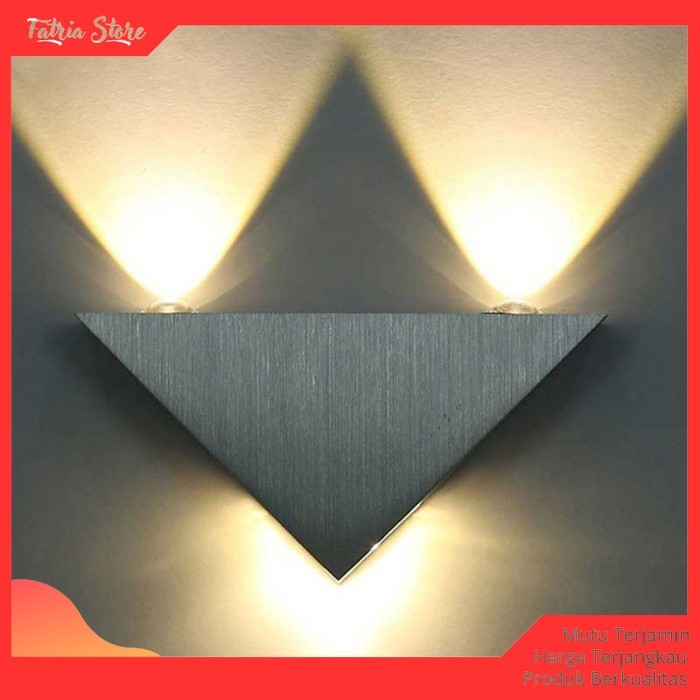 Lampu Dinding Minimalis Kamar Indoor Hias Teras Unik LED Wall Light ST - Fatria Store -
