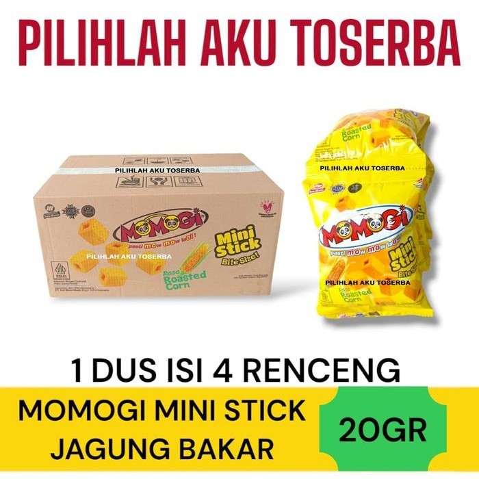 

Momogi MINI Stick Bite Size JAGUNG BAKAR 20 gram - ( HARGA 1 DUS )
