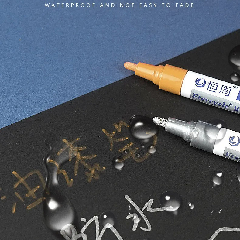 

ALSHASTR Etercycle Spidol Ban Permanen Waterproof Quick Dry Oil Base Marker 2mm - EC110