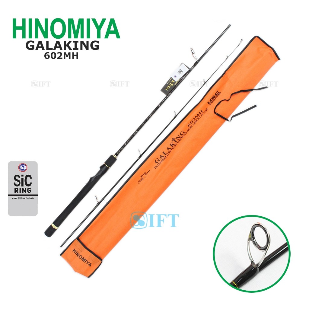 JAMIN MURAH Joran HINOMIYA GALAKING 180cm 8-20Lbs | Fuji Guides Ultra Solid Carbon | Galatama Mas Ba