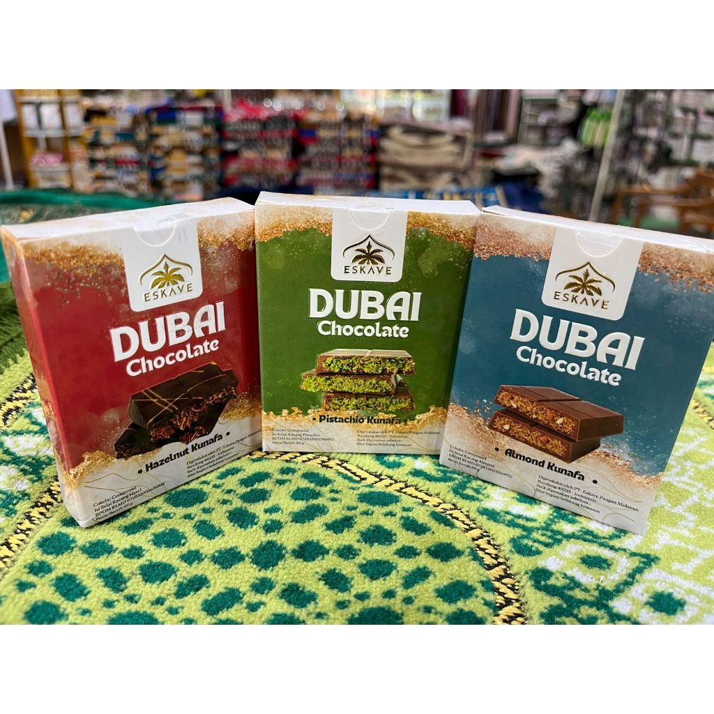 

SKV Cokelat Dubai Pistachio, Almond dan Coklat Hazelnut Original