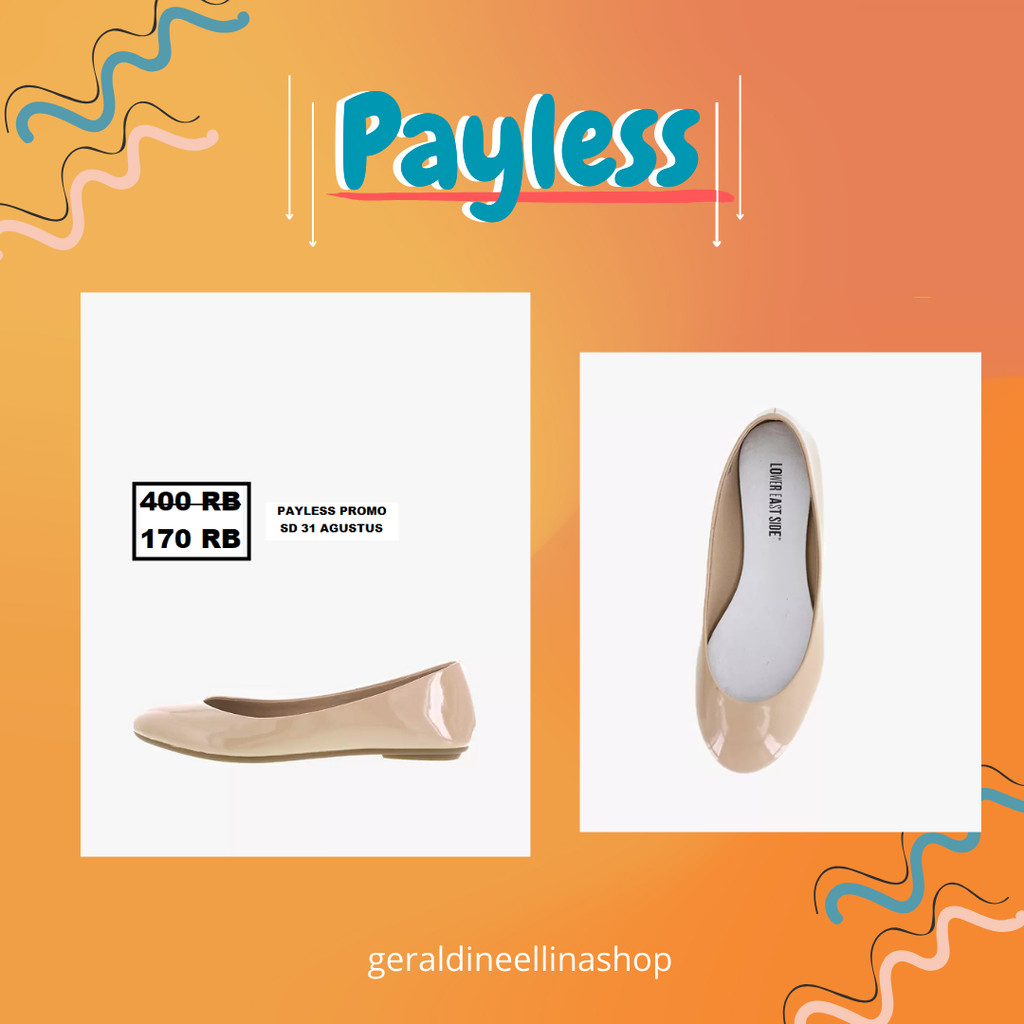 Sepatu flat shoes wanita seri LOWER EAST CHELSEA PAYLESS 100% ori