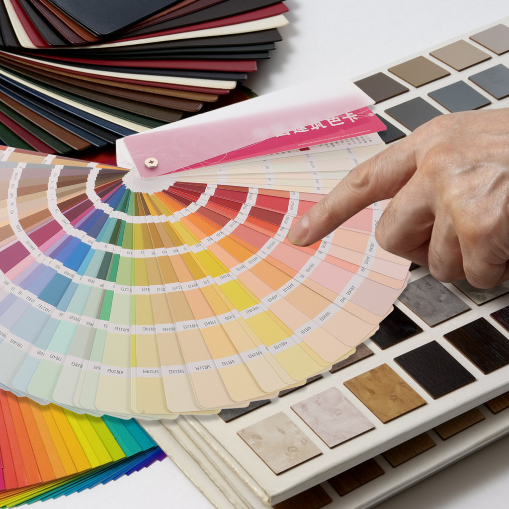 

1 set Bulk Color Cards 365 Colors Plastic Paper Multicolored Stock Paint Bulk Paint Sample Cards Chips Samples Keychain