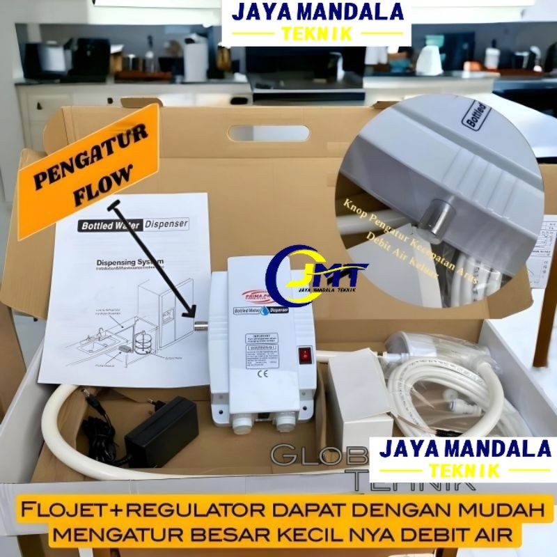 Flowjet Pump Water Water kangen Mesin Pompa Air Galon Plus Regulator