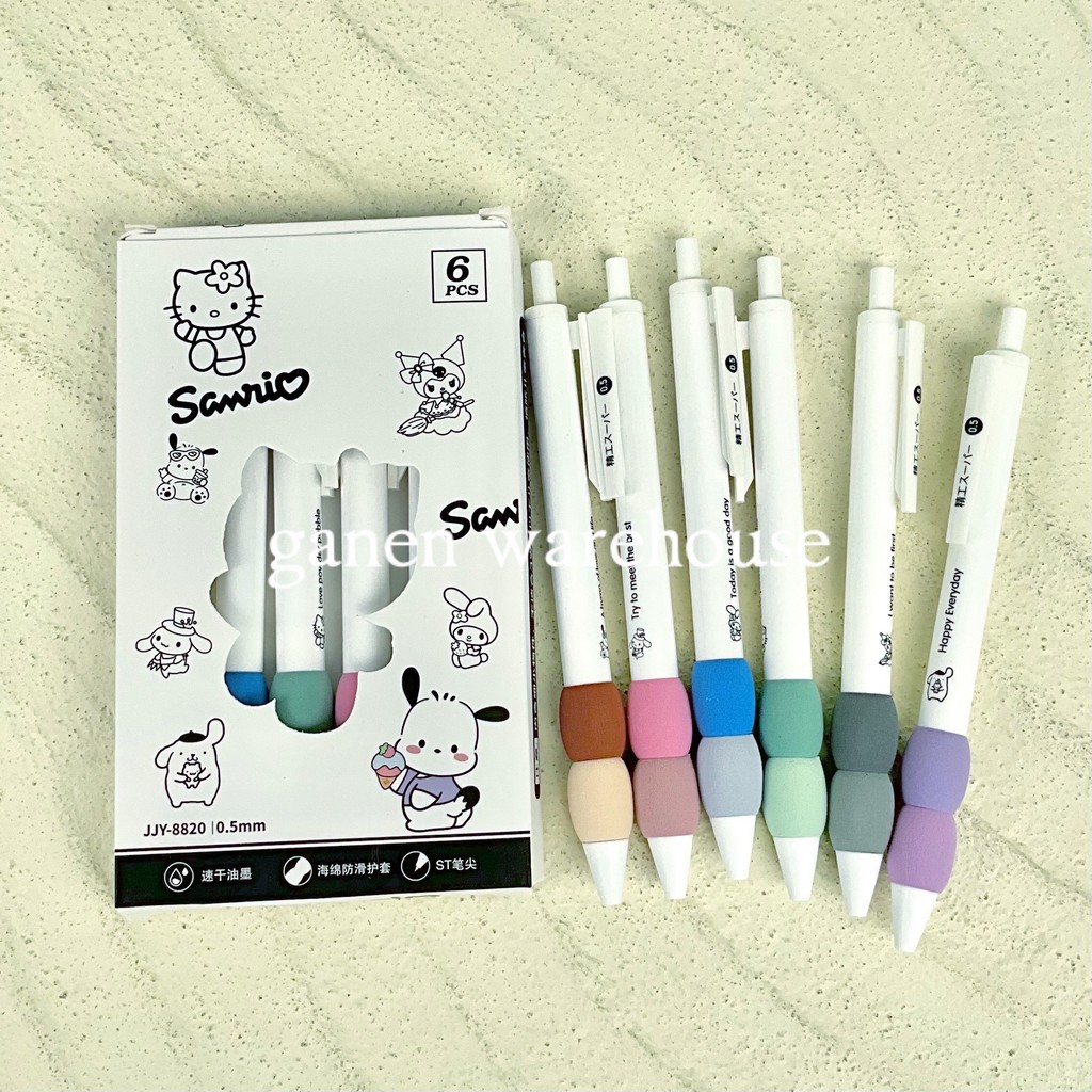 

[GW] Sanrio Pulpen Mekanik Isi 6 Pena Tinta Hitam 0.5mm