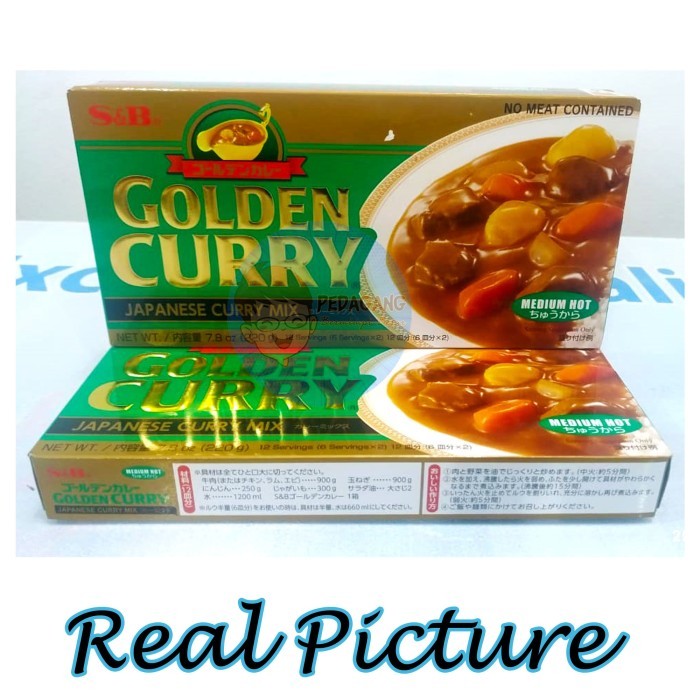 

New Arrival S&B Golden Curry 220gr Medium Hot | Kari Blok | Kari Jepang - MEDHOT