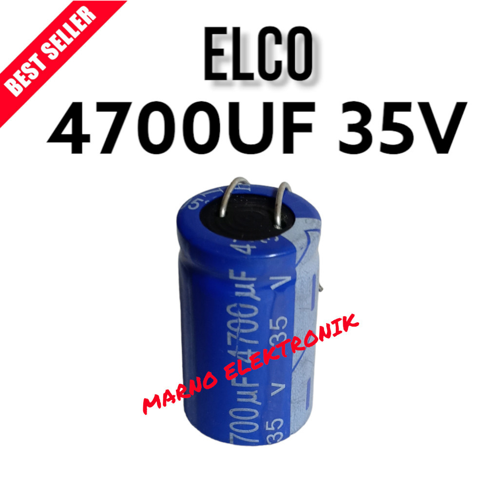 KAPASITOR CAPASITOR ELCO 4700UF 35V 4700 UF 35 V ASLI ORI ORIGINAL