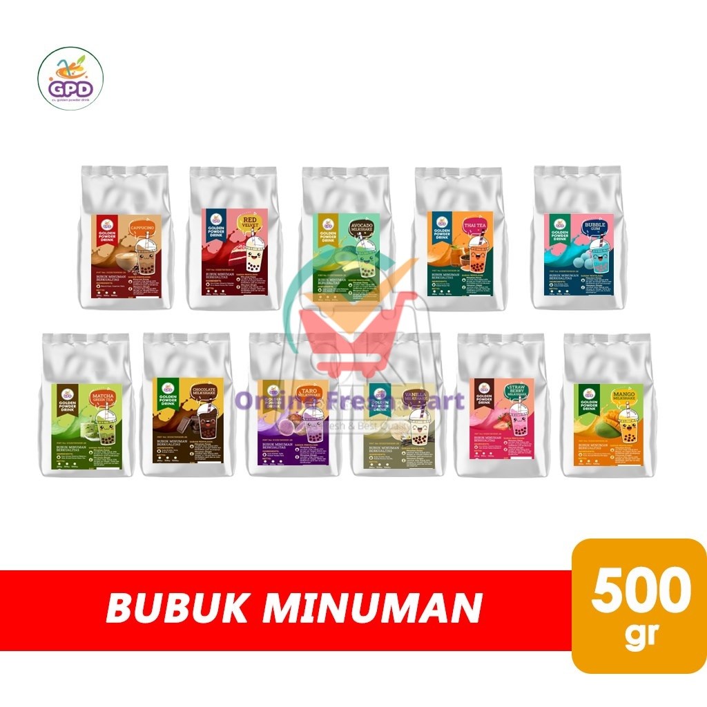 

GPD Bubuk Minuman Reguler Golden Powder Drink (Pack Silver 500gr) - Online Fresh Mart Denpasar