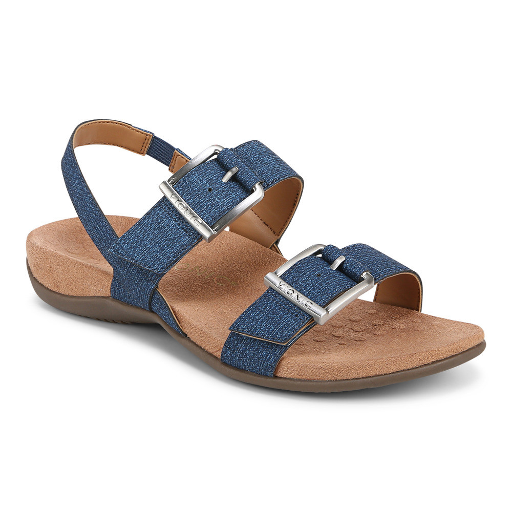 Vionic Reese Denim Sandal Wanita