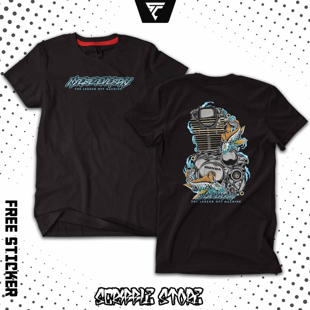 Kaos Racing Honda CB GL Kaos Mesin Motor Honda Herex Kaos Classic Nyebe everyday