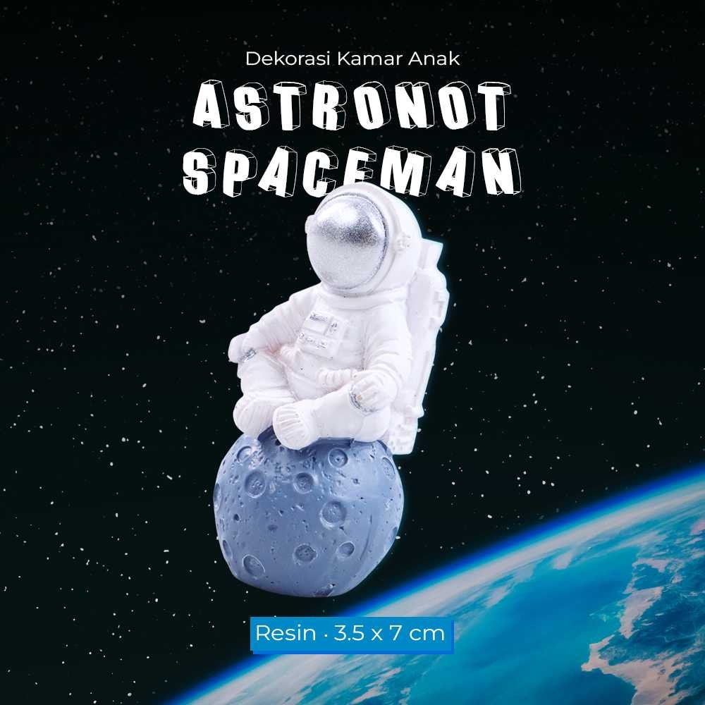 Astronot Spaceman Resin Pajangan Dekorasi Kamar Anak Figure