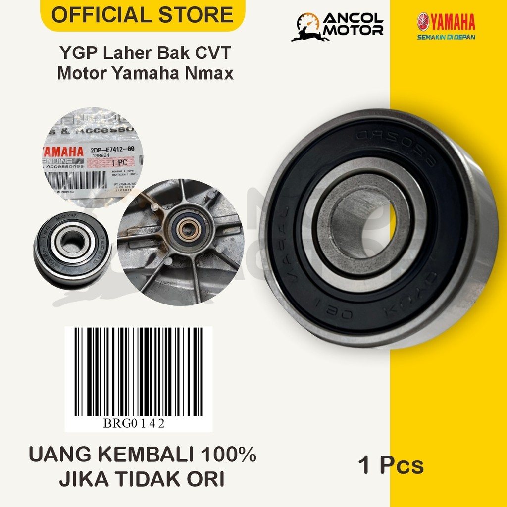 YGP Laher Bak CVT 6202 Nmax M3 Aerox 155 2DP Bearing CVT Original Yamaha
