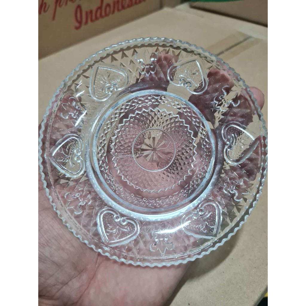 1 LUSIN piring kecil lepek beling kaca  P-577 / P-599