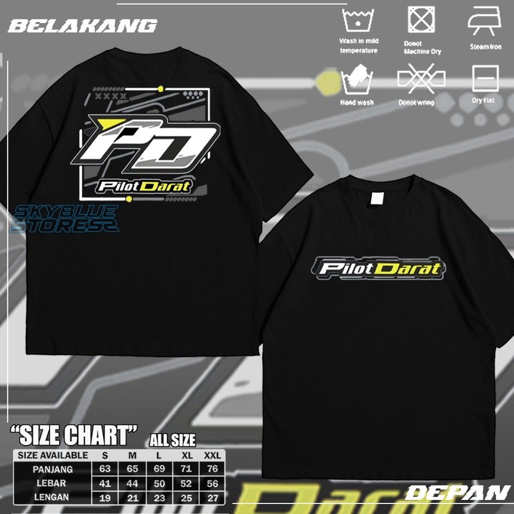 Kaos T-shirt Pd Pilot Darat Pejuang Kilometer - SkyBlue Store - SkyBlue Fashion