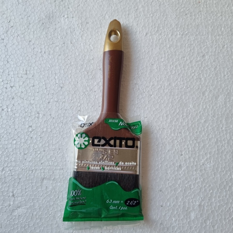 SAB Kuas Cat 2,5 Inch Merk Exito 2,5" 2.5" 2.5 Inci Tembok 6cm 6 cm Bulu Putih Hitam Kuas Cat EXITO 
