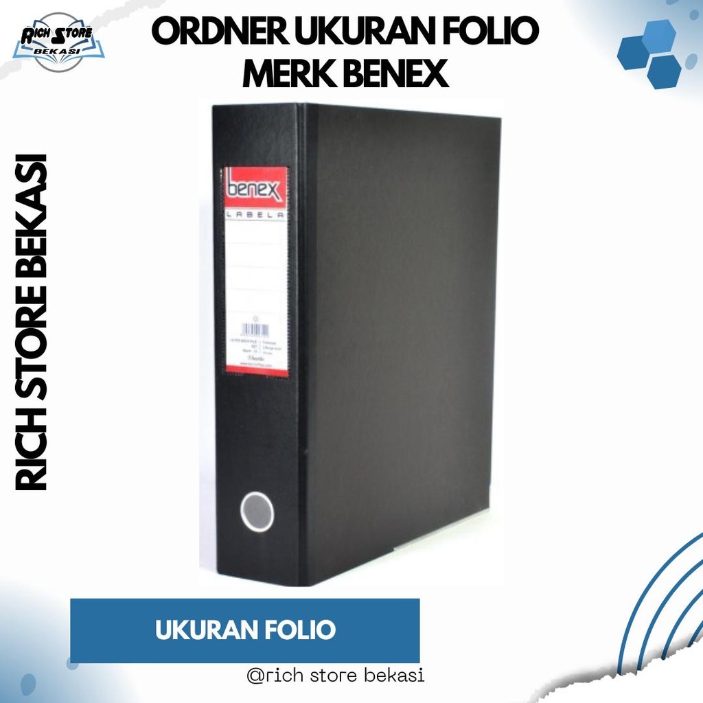 

ORDNER MERK BENEX UKURAN FOLIO KUALITAS TERJAMIN