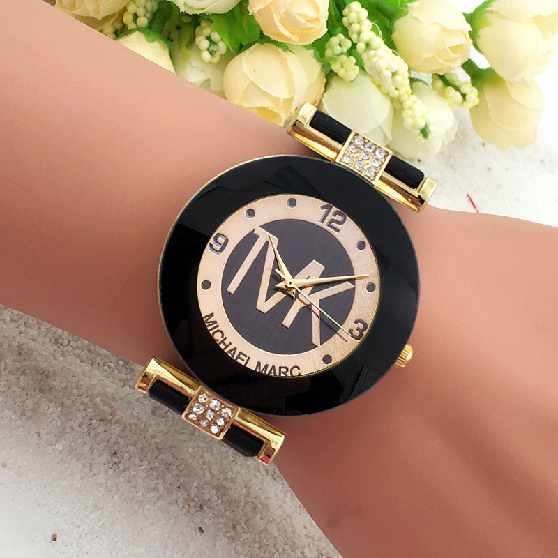 Brand Watch Women Gift Fashion Watches Black Luxury Clock Silica Gel Quartz Woman Wristwatch Relogio